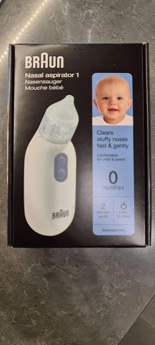 BRAUN Бебешки аспиратор за нос помпа Браун за сополи BNA100EU nasal