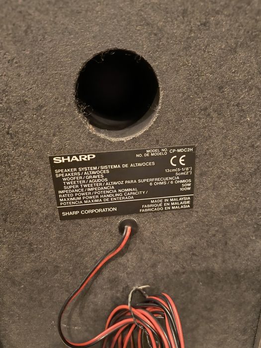 Boxe pasive SHARP model no. CP-MDC2H 6 ohmi max 100 W