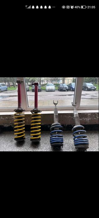 Спортно регулируемо окачване за Ауди А4 б5 на предно!