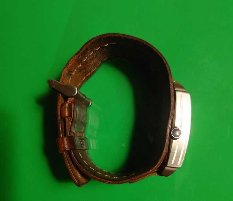 Ceas Fossil curea lata, piele autentică