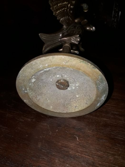 Statuie bronz,vintage, cu tematica interesanta, din colectia proprie!