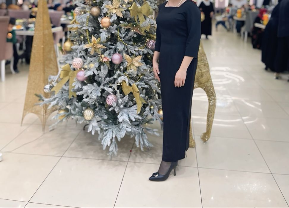 черное элегантное платье