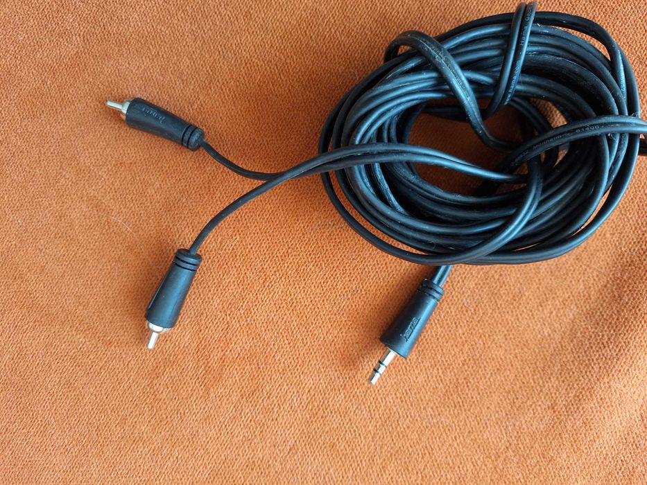 Cablu audio stereo, lungime 12 m, jack 3.5mm tata - la - RCA tata