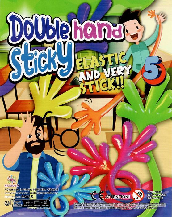 Капсули 50мм. с играчки "DOUBLE HAND STICKY" - играчки