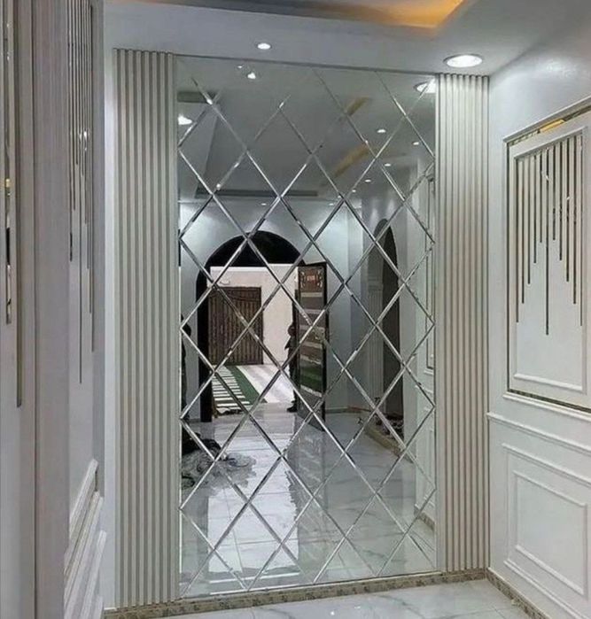 Ойналар кесиш хизмати.Ромбик Зеркала Rombik Стеклo Витрини,Тош Ойна