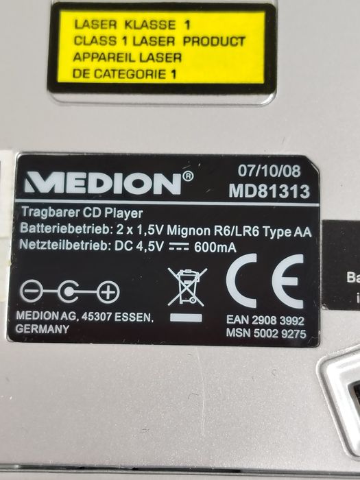 Дискмен iMedion  Tragbarer CD - Player