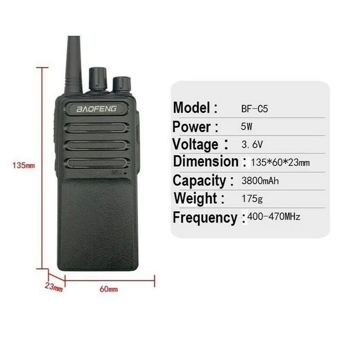 Ratsiya baofeng bf c-5