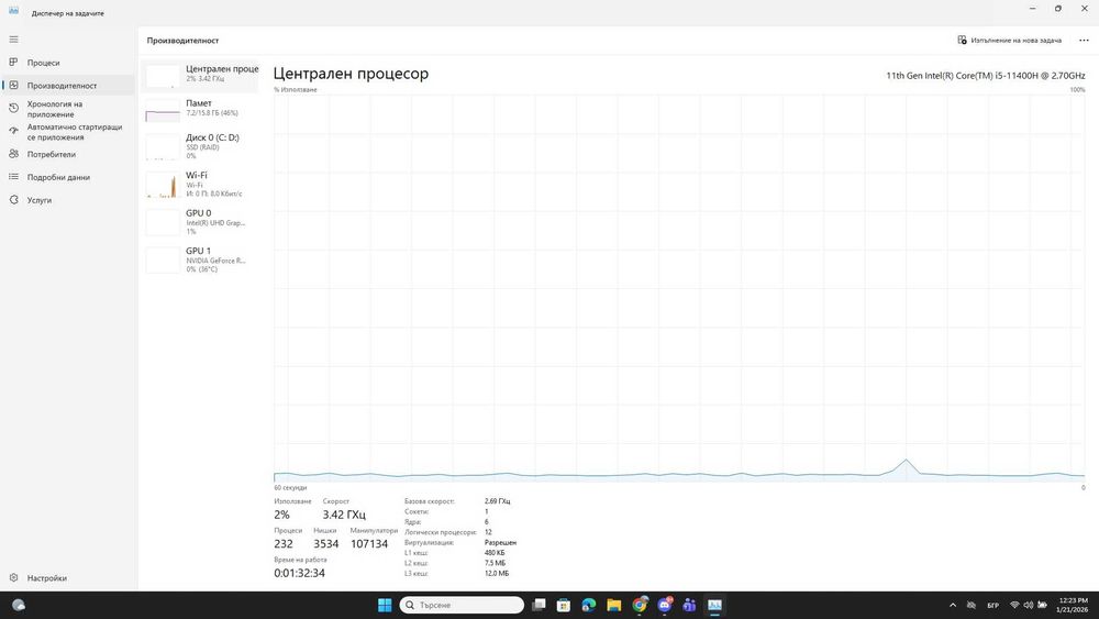 Геймърски лаптоп Acer Nitro 5 AN515-57