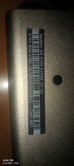 Срочно продам rx5700 8gb