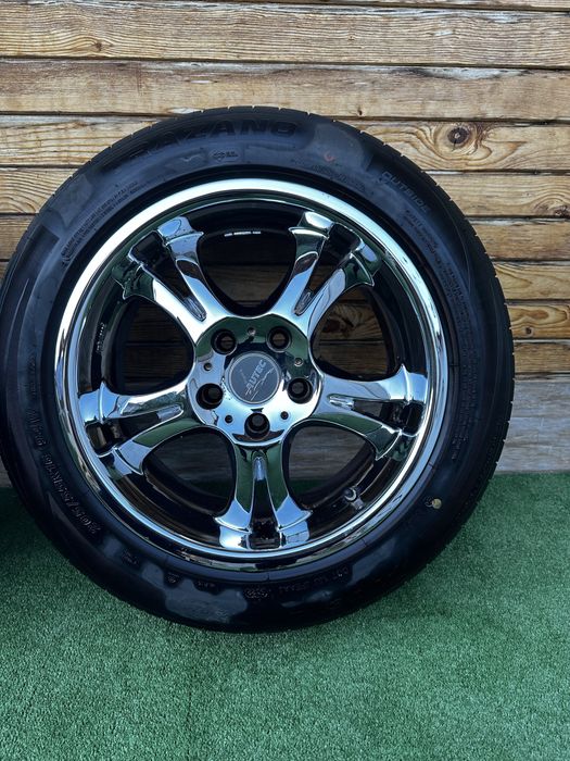 ПРОМОЦИЯ !!! Джанти Autec 16 цола хром, 5x110 J7,5  с гуми 205/55 R16