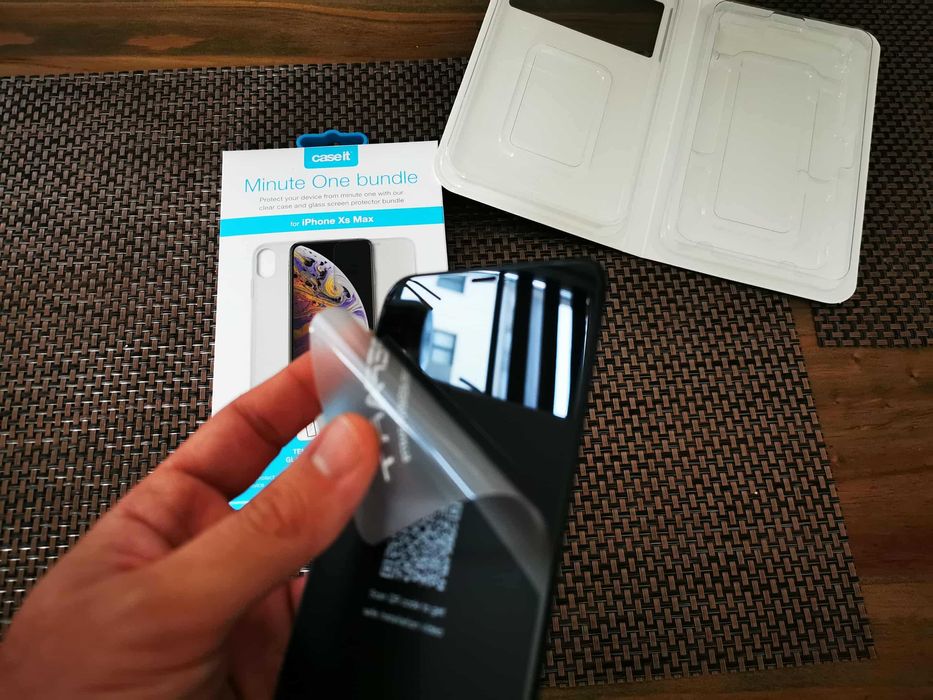 Set Ecran + husa si folie pt Apple iPhone XS MAX display touchscreen