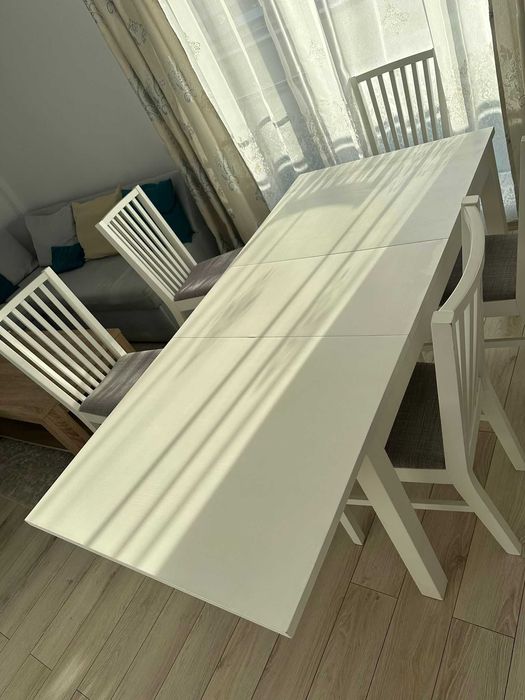 MASA IKEA Bjursta - ALB - extensibila 140/180/220cm