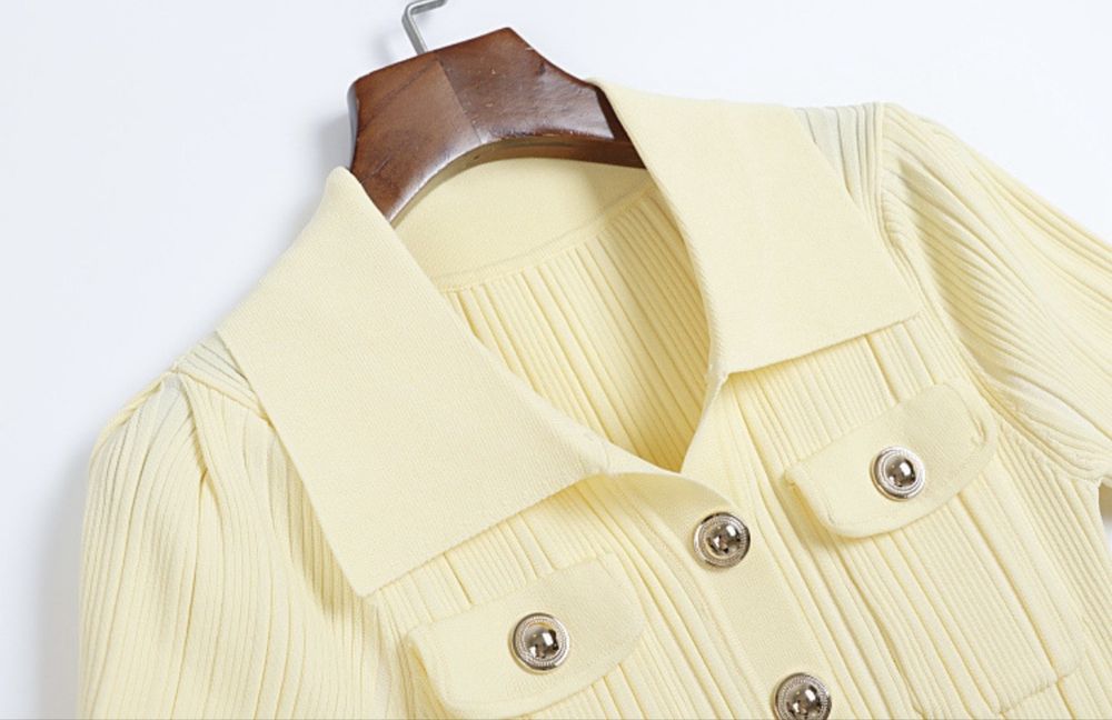 Дамска Официална Рокля в Жълт Цвят