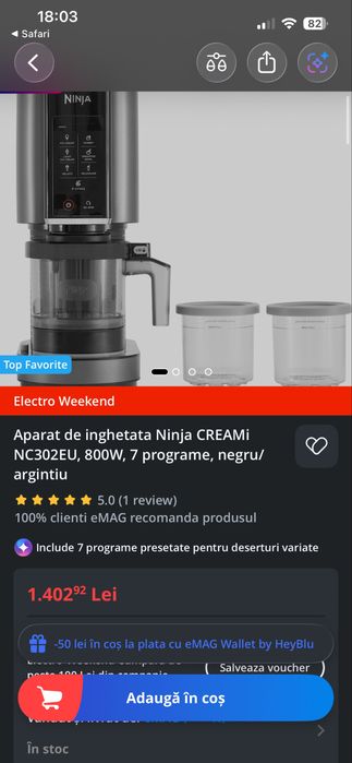 Aparat inghetata Ninja Creami