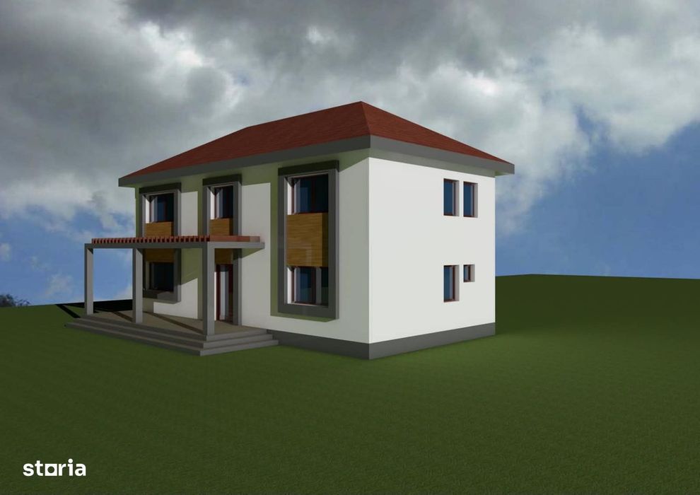 Teren de vanzare cu constructie partiala