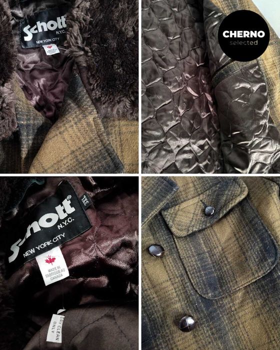 SCHOTT NYC палто с яка от изкуствен косъм – XXXL – отлично състояние