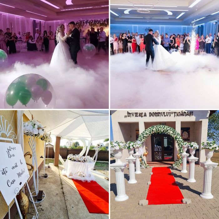 Nunta botez aranjamente flori/baloane/Cabina foto/360 video/Fum miri