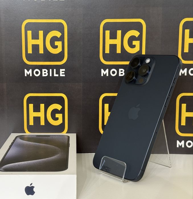 iPhone 15 Pro Max(Blue)-256GB, 100% Baterie, Garantie 1 An