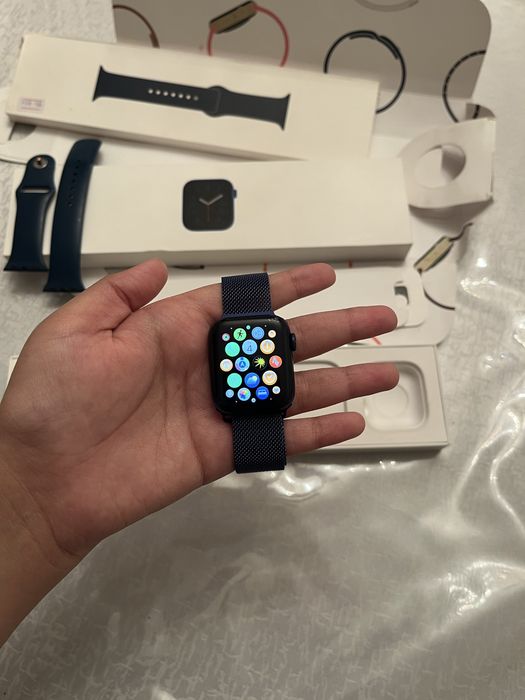 Apple watch series 6,40mm blue.Эпл вотч 6 40мм синий срочно сатылады