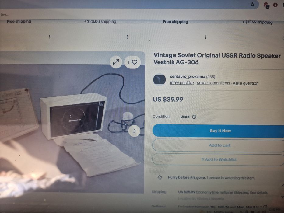 Difuzor Sovietic  VESTNIK AG 306