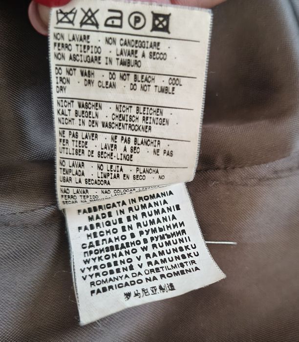 Шоколадово кафяво Benetton вълнено палто