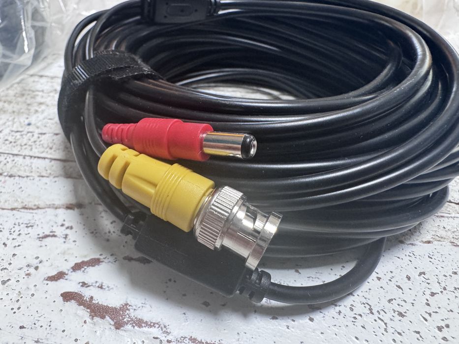 Cablu video coaxial cu alimentare, 15 m