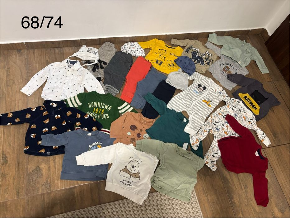 Lot hainute baietel 68