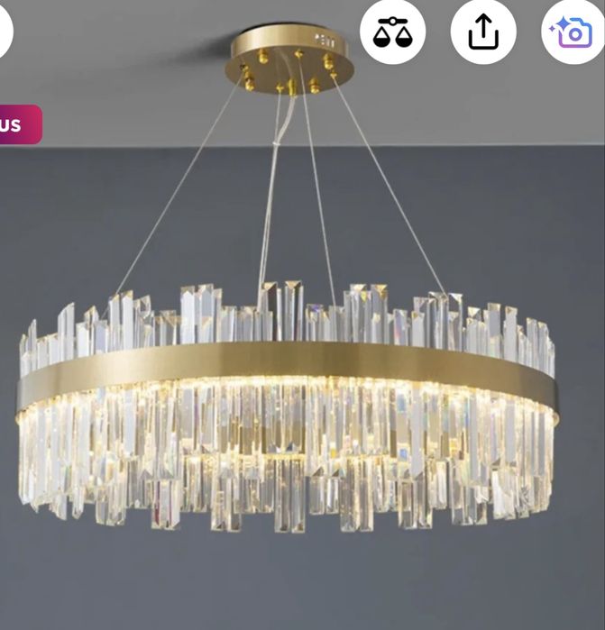 Vand candelabru cristal