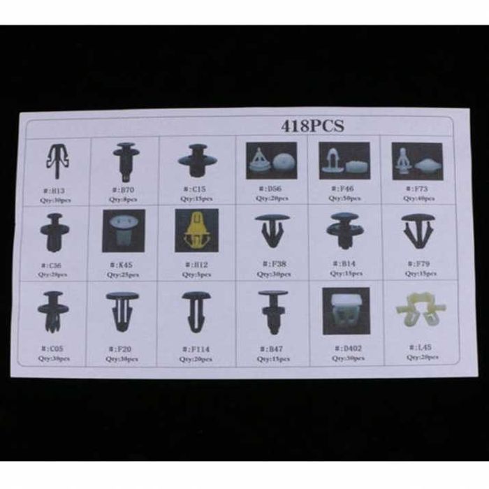 К-т щипки за Хонда, клипсове 418бр. За кори и др.