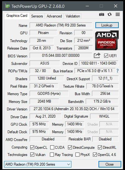 видеокарта r9 270 asus