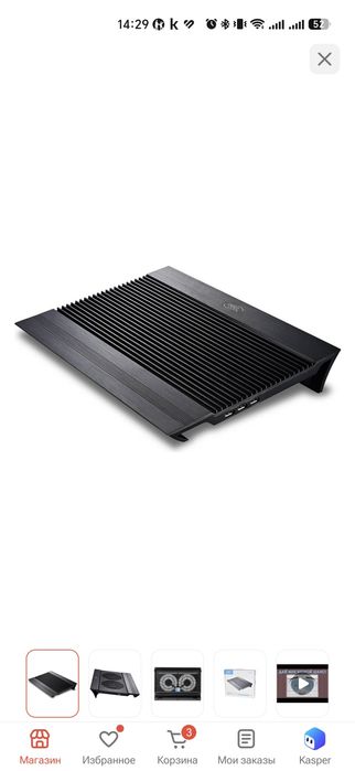 Подставка охлаждения ноутбука deepcool n8
