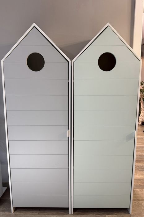 Dulapuri  copii CASAMI Vipack premium tip căsuță – set 2 bucăți