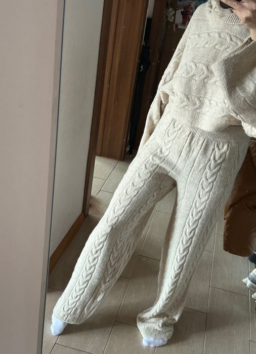 Плетен сет от топ и долница