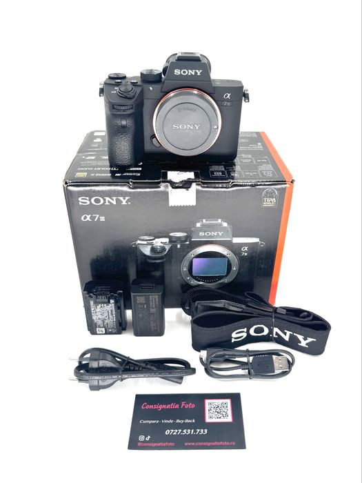 Sony A7 III - Body - Ca nou ! 151 cadre ! Factura - Garantie 3 luni !