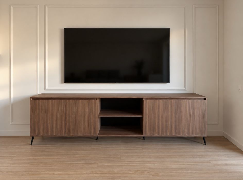 Comoda TV din nuc american – noua, facuta pe comanda