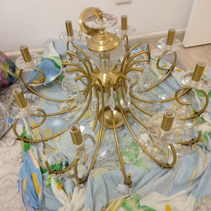 Продам люстру, латунь