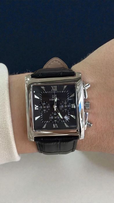 Серебряные мужские часы Ника