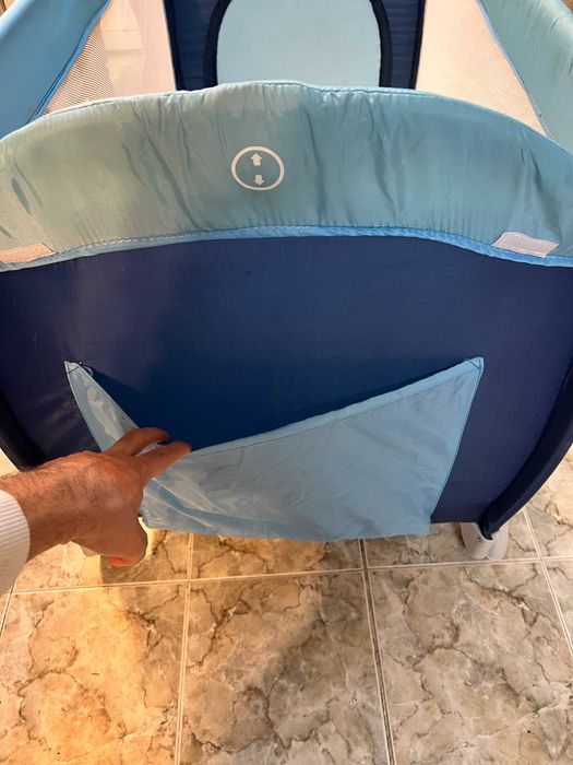 Бебешка кошара синя