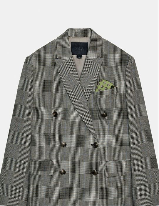 Пиджак оверсайз в клетку