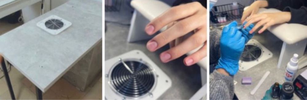 Маникюрный стол со встроенным пылесосом