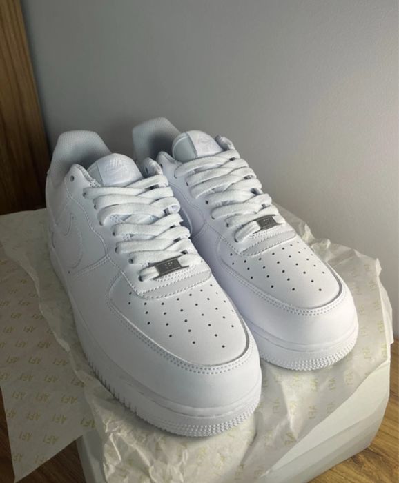 Adidasi Nike Airforce 1, noi, fullbox