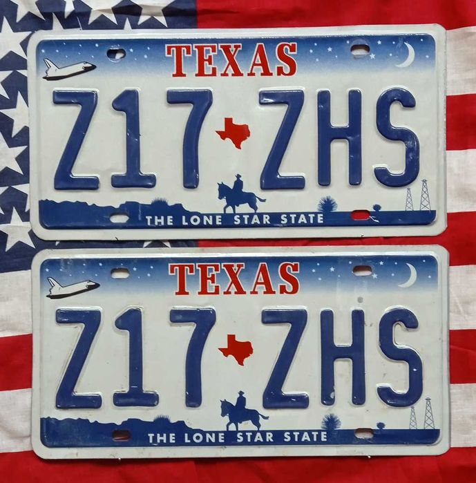 Американски Регистрационни Номера Табели USA Комплект ЧИФТ