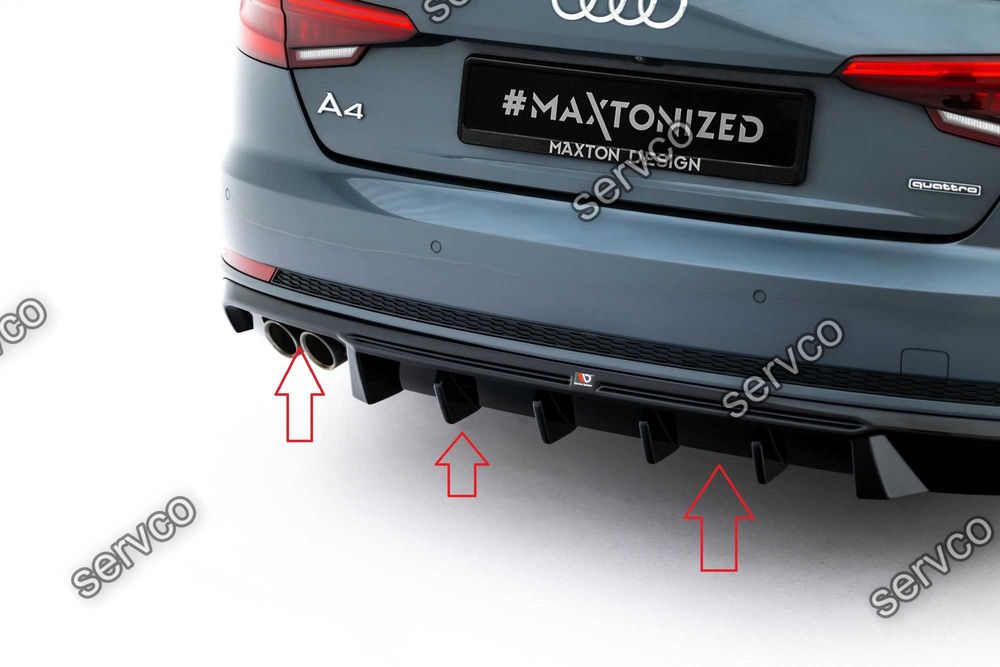 Difuzor bara spate Audi A4 S-Line Sedan Avant B9 2015-2019 v37 Maxton