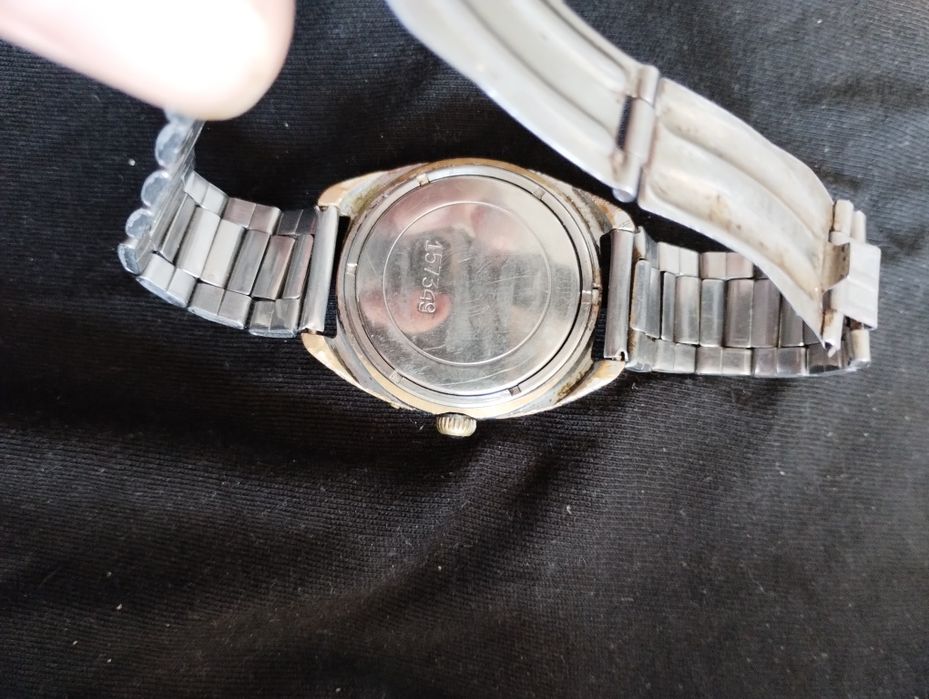 Ceas Slava 26 Rubine • Original USSR • Brățară metalică originală