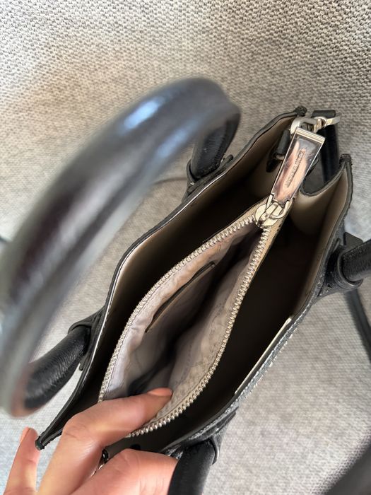 Дамска чанта Michael Kors-черна, естествена кожа