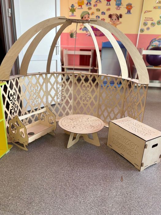 Киіз үй мини полуюрта из фанеры