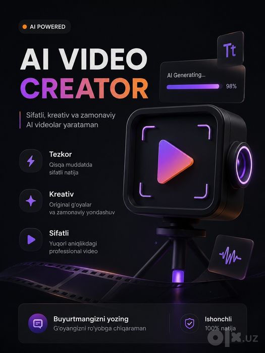 Ai video kontent tayyorlash