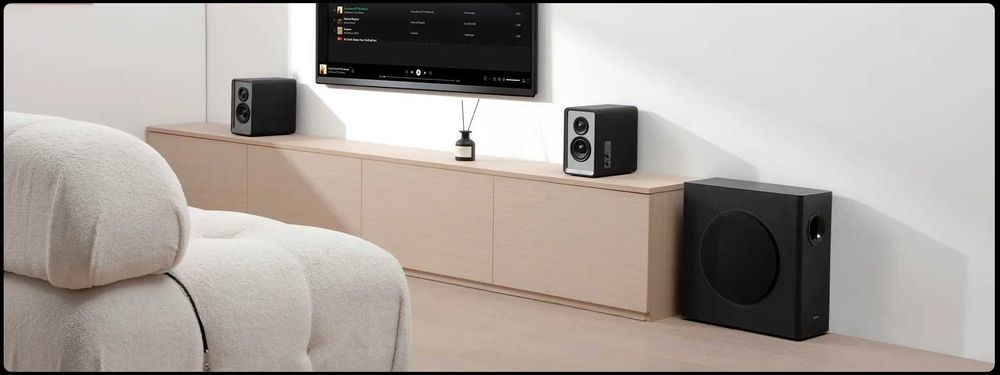 Активный сабвуфер Edifier T5S/Регулировка громкости, НЧ фильтра и фазы