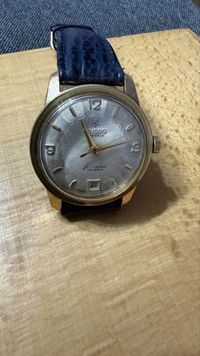 Ceas  Gibson automatic Swiss placat cu aur 20mq