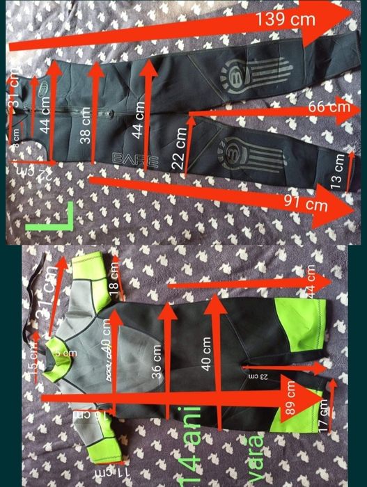 Costum neopren surf scuba diving inot scufundari kite ski 14 ani vara